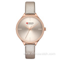 CURREN 9062 Rose gold stainless steel luxury wristwatch high quality movement quartz watch big dial hour clock women watch